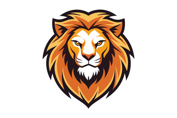 Majestic golden lion head showcases a striking mane and captivating eyes with impressive detail