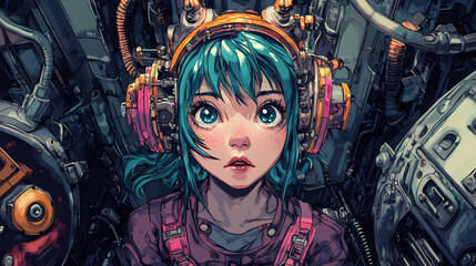 cartoon illustrations. [Industrial Fairytales] | Steel Mythcraft | alloy elf. Illustration