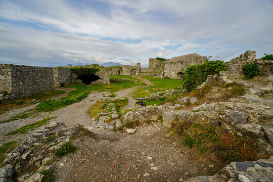 Rozafa Castle , panoramic view from the hill