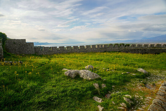Rozafa Castle , panoramic view from the hill