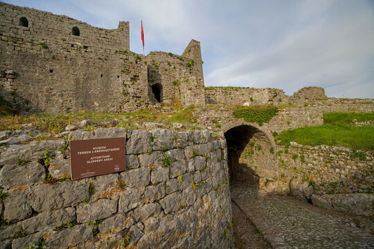 Rozafa Castle , panoramic view from the hill