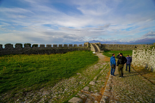 Rozafa Castle , panoramic view from the hill