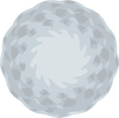 isolated cartoon icon of a ball. vector illustration