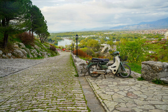 Rozafa Castle , panoramic view from the hill