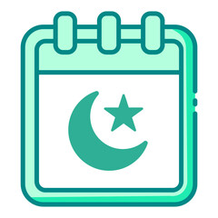 Islamic calendar icon marking important dates