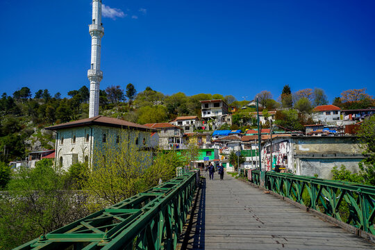 Shkodra lake and Buna river in Albania