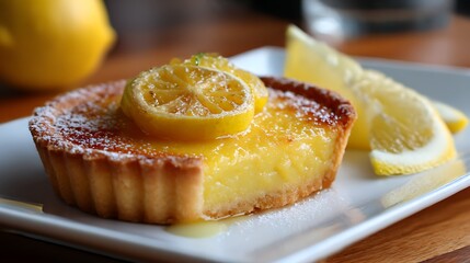 甘酸っぱい香り広がるレモンタルト