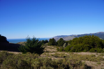 Fototapeta premium mountain landscape with blue sky