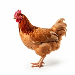 Fototapeta premium A clean, isolated chicken image perfect for culinary blogs and cooking guides, showcasing simplicity and clarity.