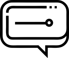 Control panel within a message bubble