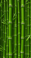 Obraz premium Serene Bamboo Grove: Lush 3D Render