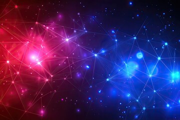 Abstract network, vibrant colors (1)