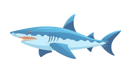Fototapeta premium Detailed Bonnethead Shark Underwater Animal Vector Illustration for Graphics Projects