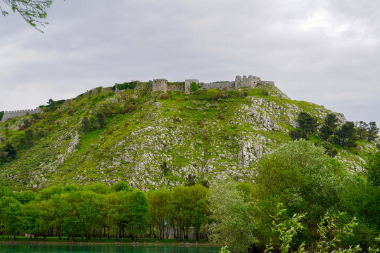 Shkodra lake and Buna river in Albania