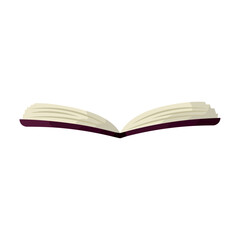 Open blank book icon. Vector