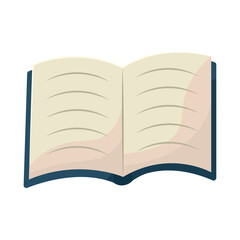 Open blank book icon. Vector