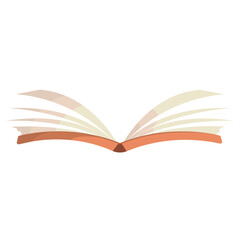 Open blank book icon. Vector
