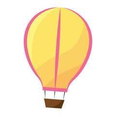 Colorful hot air balloon. Vector