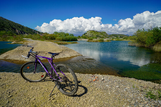 bicycle trip along Buna river and Drin river in Shkodra , Albania