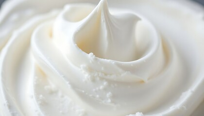 close up of a frosted cupcake with white icing