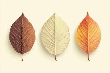 Autumn Leaves, Three Shades