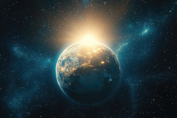 Obraz premium Universe fascination, celestial study: space observation, cosmic mystery, planetary alignment, telescope sight, astronomical wonder, deep sky, cosmic journey, cosmic exploration, universe knowledge.
