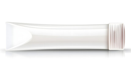 Professional Illustration of Glue Tube on White Background for Crafting and DIY Projects