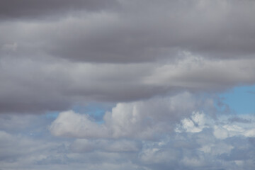 Blue sky with white clouds