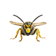 Close-up of a Bee, Detailed Insect Portrait, Macro Photography