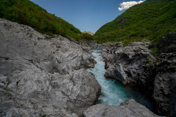 Kiri river and Prekal in Shkodra region , Albania