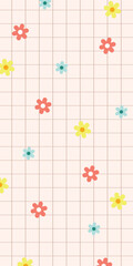 Simple Flower Aesthetic Design Background