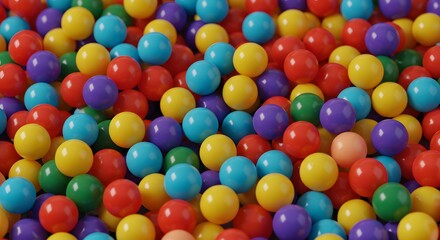 Fototapeta premium Colorful Plastic Balls