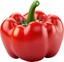 Vibrant Red Bell Pepper Close-up