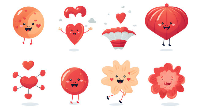Professional Retro Trendy Characters Comic Sun and Cloud Mascot for Graphic Design Projects