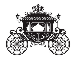 vector golden chariot illustration 5