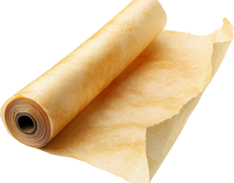 Unrolled Paper Roll, Light Orange Tone