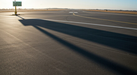 Fototapeta premium Long shadow on textured surface