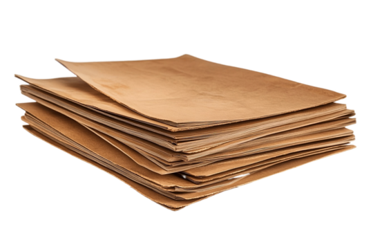 Practical office storage with brown folders