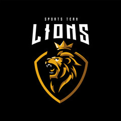 Lion King Roar Mascot Logo
