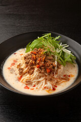 冷やし豆乳坦々そうめん