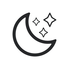 crescent moon and star