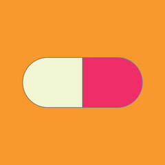 Vector illustration of a capsule