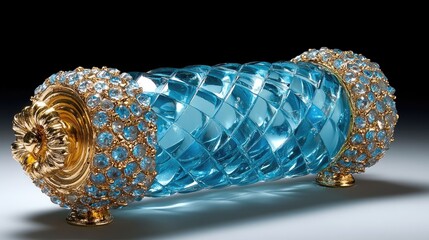 Fototapeta premium Blue Glass Luxury Jewel Box.