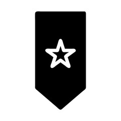 Obraz premium Minimalist star emblem on dark backdrop symbolizing achievements and aspirations
