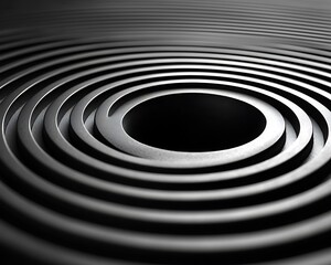 Obraz premium Abstract dark concentric circles