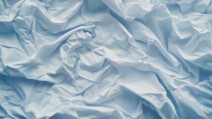 Obraz premium Light Blue Crumpled Fabric Texture