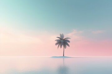 Obraz premium palm tree silhouette