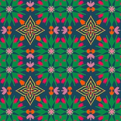 seamless floral pattern with flowers