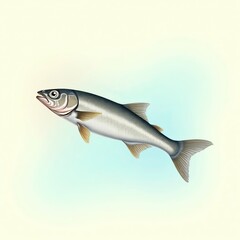 Naklejka premium fish on a white background