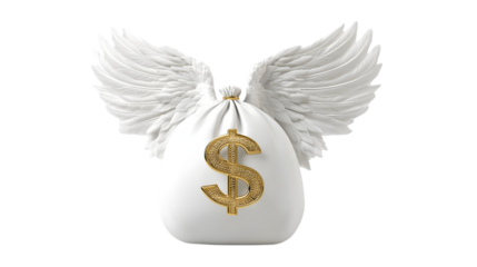 Money Egg with Wings: Investment, Finance, Wealth Symbol